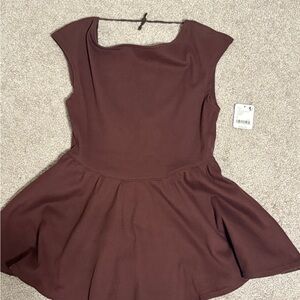 NWT Small Free People brown blouse